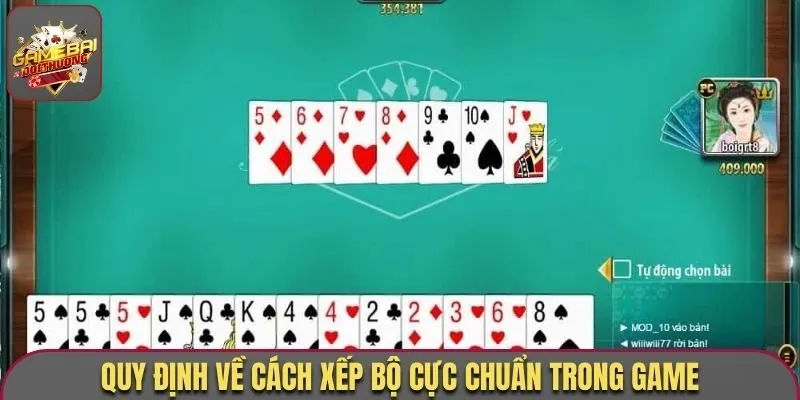 Giải Đáp Thắc Mắc Tiến Lên Miền Bắc Có Được Đánh 2 Cuối Không 2 Quy định về cách xếp bộ cực chuẩn trong game